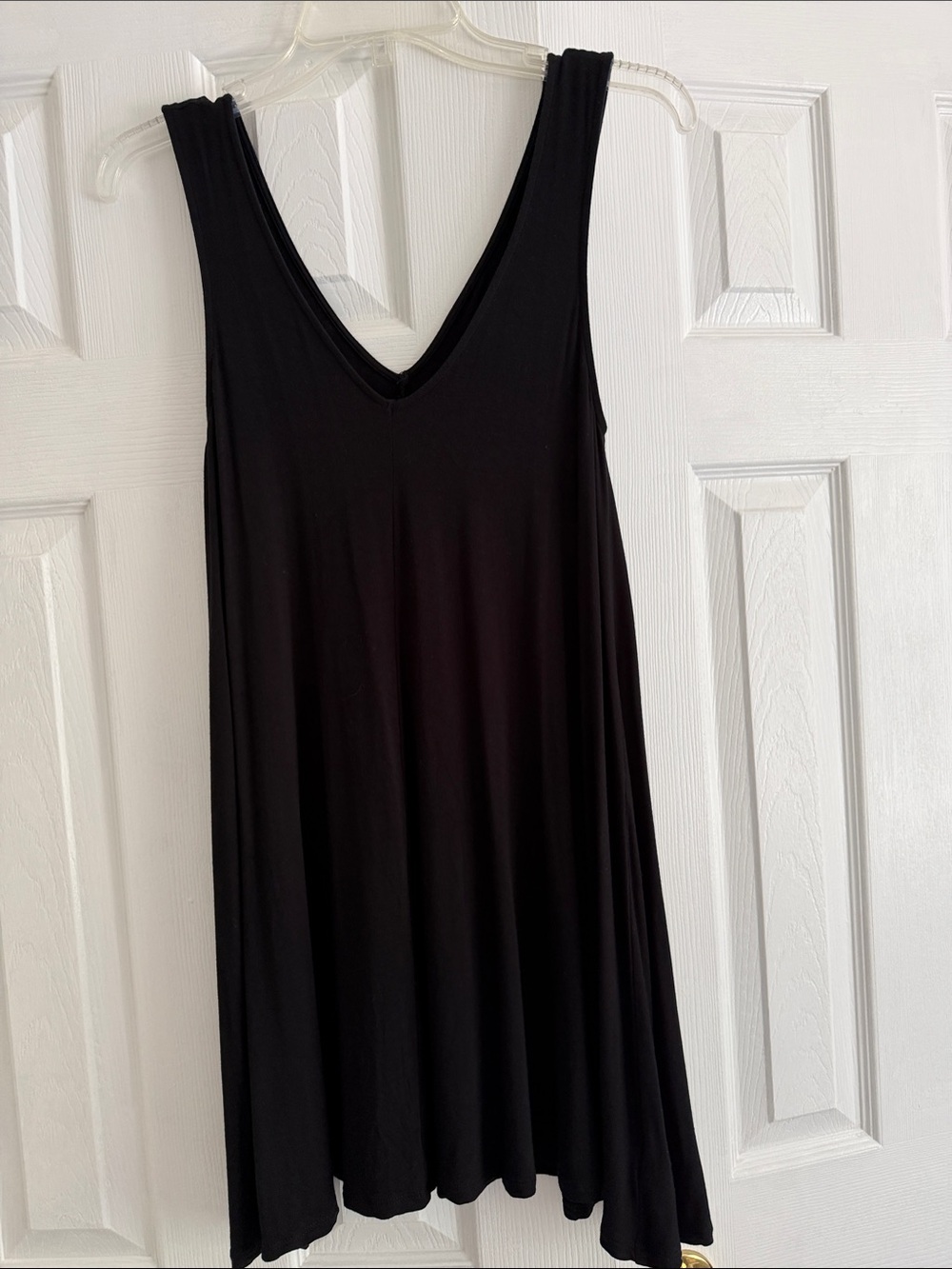 American Eagle Outfitters Black V-Neck Swing Tank Dress